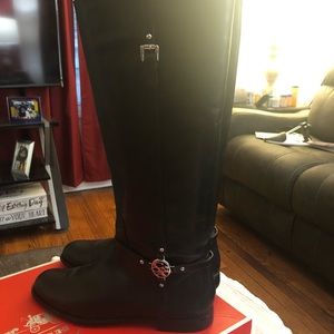 Coach leather boots size 11 women’s
